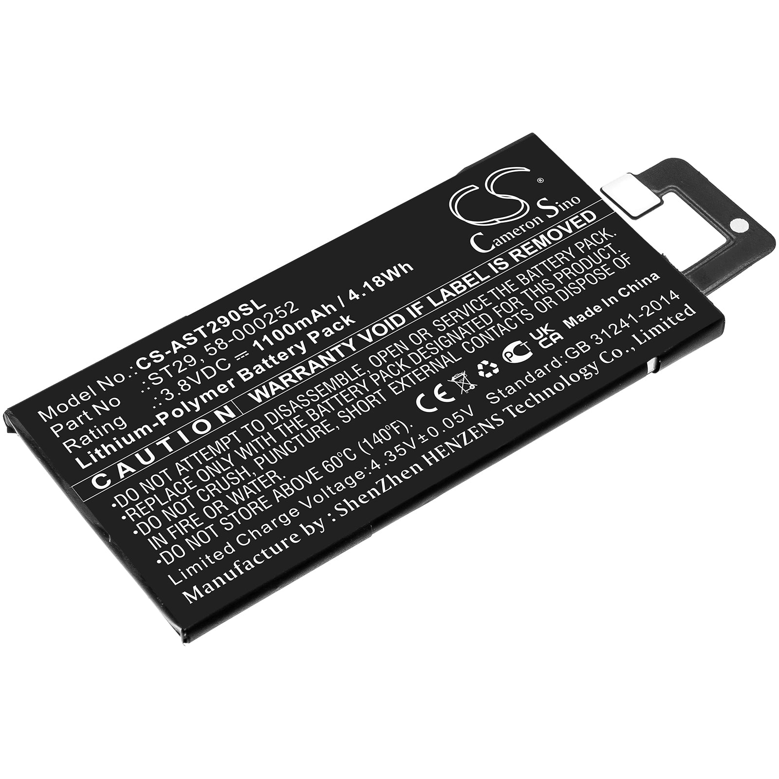 CS-AST290SL Replacement Battery – Compatible with Kindle Oasis 3