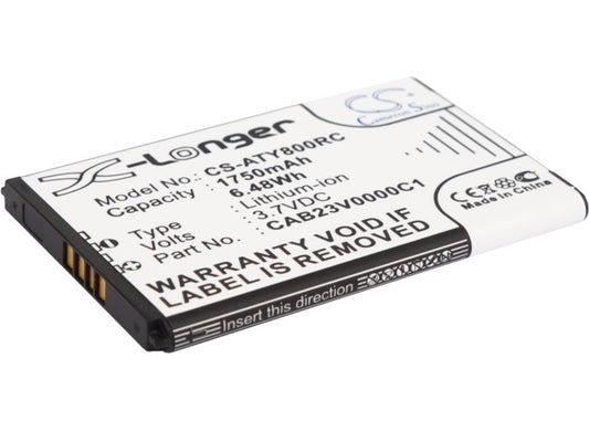 3.7V 1750mAh/6.48Wh Li-ion Hotspot Battery for Alcatel