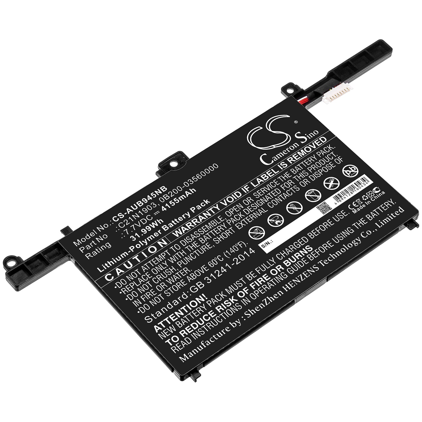 CS-AUB945NB Replacement Battery – Compatible with B9450, B9450F, B9450FA, ExpertBook B9 B9450FA, ExpertBook B9 B9450FA-BM0165R, ExpertBook B9 B9450FA-BM0193R, ExpertBook B9 B9450FA-BM0280R