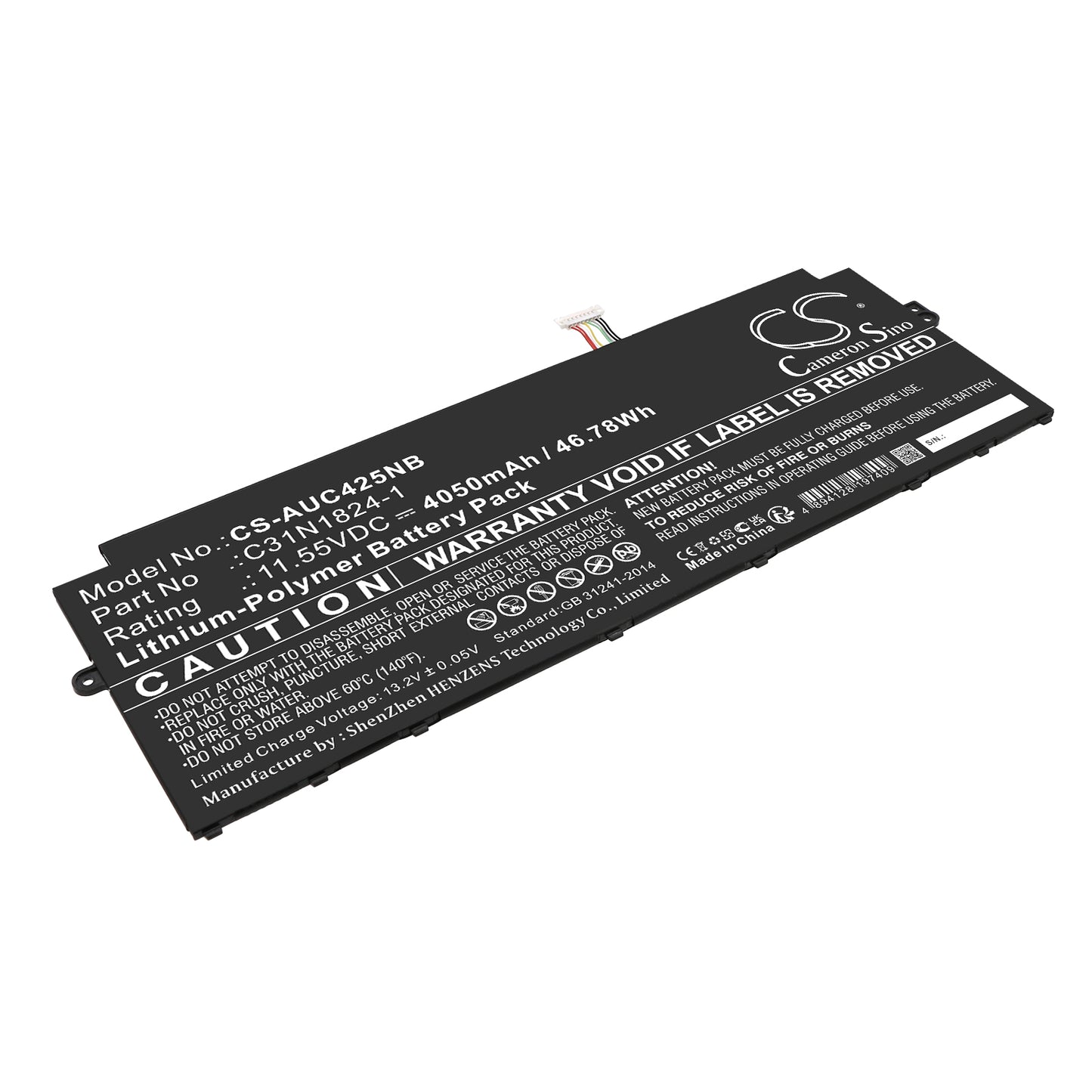 CS-AUC425NB Replacement Battery – Compatible with C433TA, Chromebook C425TA, Chromebook C425TA-1A, Chromebook C425TA-AJ0028, Chromebook C425TA-AJ0058, Chromebook C425TA-DH384, Chromebook C425TA-H50013, Chromebook C425TA-H50021, Chromebook C425TA-H50029, Chromebook C425TA-H50039, Chromebook C425TA-H50041, Chromebook C425TA-H50050, Chromebook C425TA-WH348, Chromebook C433TA, Chromebook Flip 14 C433TA-AJ00, Chromebook Flip C433TA, Chromebook Flip C433TA BM3T8, Chromebook Flip C433TA-1A, Chromebook