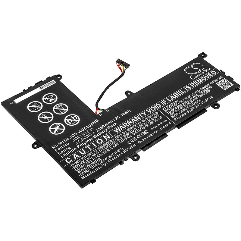 CS-AUE200NB Replacement Battery – Compatible with E200HA, E200HA-1A, E200HA-1B, E200HA-1E, E200HA-1G, E200HA-8350W, E200HA-FD0009TS, E200HA-FD0044TS, E200HA-FD0046TS, E200HA-FD0076TS, E200HA-FD0077TS, E200HA-FD0079TS, E200HA-FD0080TS, E200HA-FD0081TS, E200HA-FD0083TS, E200HA-FD0102TS, E200HA-FD0104TS, E200HA-UB02-GD, EeeBook X206HA, EeeBook X206HA-FD0018TS, EeeBook X206HA-FD0050T, EeeBook X206HA-FD0050TS, EeeBook X206HA-FD0051T, EeeBook X206HA-FD0077T, L200HA, R209HA, R209HA-FD0013TS,