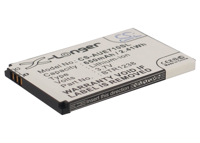 3.7V 650mAh/2.41Wh Li-ion Mobile/SmartPhone Battery for UTStarcom