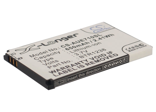 3.7V 650mAh/2.41Wh Li-ion Mobile/SmartPhone Battery for UTStarcom
