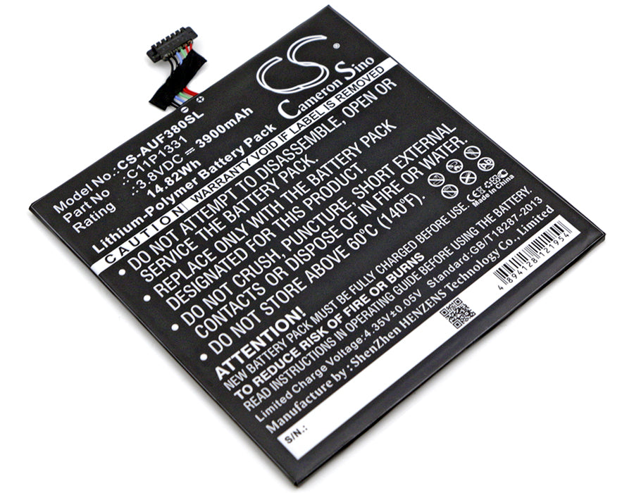 3.8V 3900mAh/14.82Wh Li-Polymer Tablet Battery for Asus
