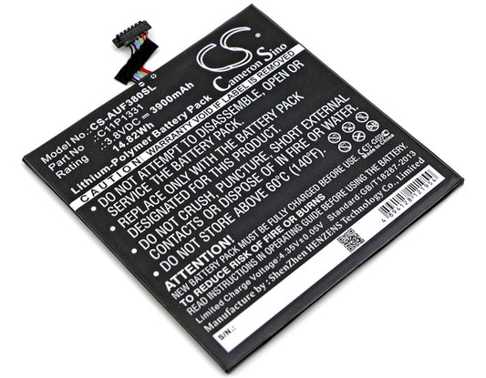 3.8V 3900mAh/14.82Wh Li-Polymer Tablet Battery for Asus