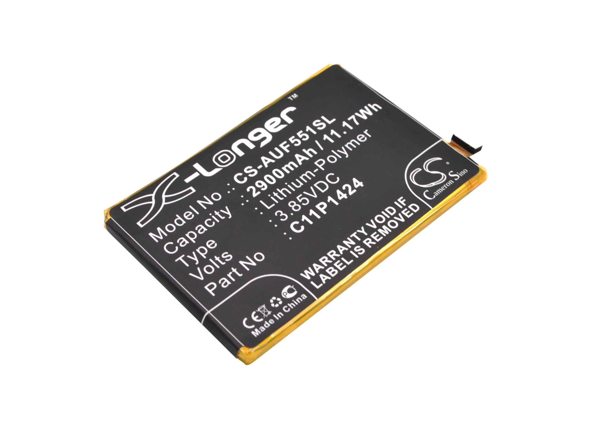 3.85V 2900mAh,/11.17Wh Li-Polymer Mobile/SmartPhone Battery for Asus