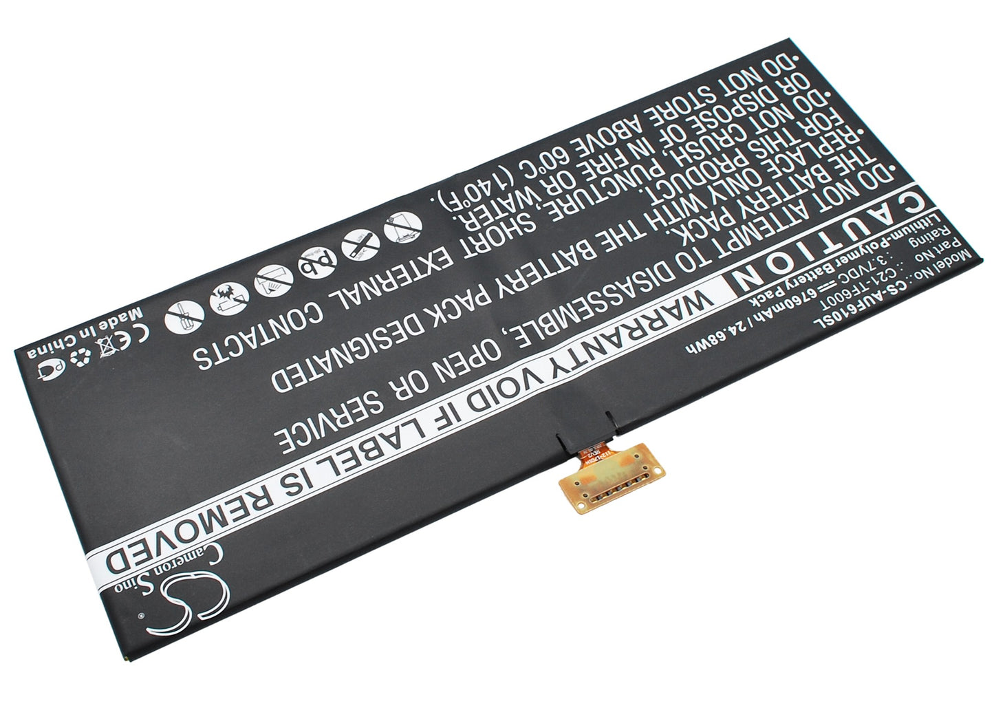 3.7V 6760mAh/24.68Wh Li-Polymer Tablet Battery for Asus