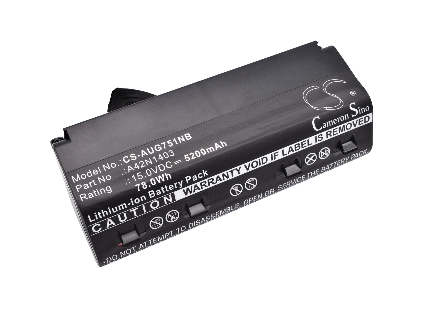 15V 5200mAh/78.0Wh Li-ion Notebook/Laptop Battery for Asus