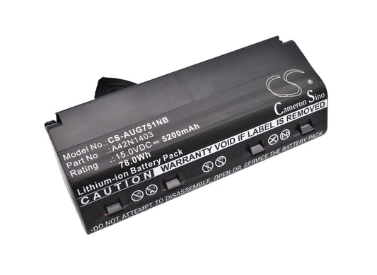 15V 5200mAh/78.0Wh Li-ion Notebook/Laptop Battery for Asus