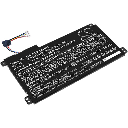 CS-AUK144NB Replacement Battery – Compatible with E410MA, E510MA, E510MA-BR058T, E510MA-BR059T, E510MA-BR143T, E510MA-BR295R, E510MA-BR352R, E510MA-EJ015TS, E510MA-EJ059T, E510MA-EJ105T, E510MA-EJ133T, E510MA-WBC02, VivoBook 14 E410MA, VivoBook 14 E410MA-EK007TS, VivoBook 14 E410MA-EK017TS, VivoBook 14 E410MA-EK018TS, VivoBook 14 E410MA-EK026TS, VivoBook 14 E410MA-EK368TS