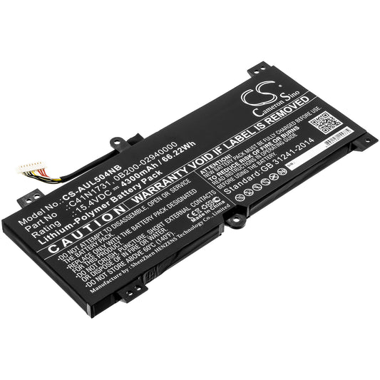 CS-AUL504NB Replacement Battery – Compatible with G515GV, G515GW, G715GV, G715GV-EV032, G715GW, G715GW-EV039T, GL504GM, GL504GS, GL504GV, GL504GV-ES012T, GL504GV-ES107T, GL504GW-ES019T, GL764GV, GL764GW, MW704GV, ROG GL504 SCAR II, ROG GL504GM-ES168T, ROG GL504GV-ES016T, ROG GL504GW-ES006, ROG GL504GW-ES043T, ROG GL504GW-ES050T, ROG GL504GW-ES066T, ROG GL504GW-ES079, ROG GL704, ROG SCAR II GL504GV-ES015T, ROG SCAR II GL504GW-ES013T, ROG SCAR II GL504GW-ES043T, ROG SCAR2-G715GV, ROG