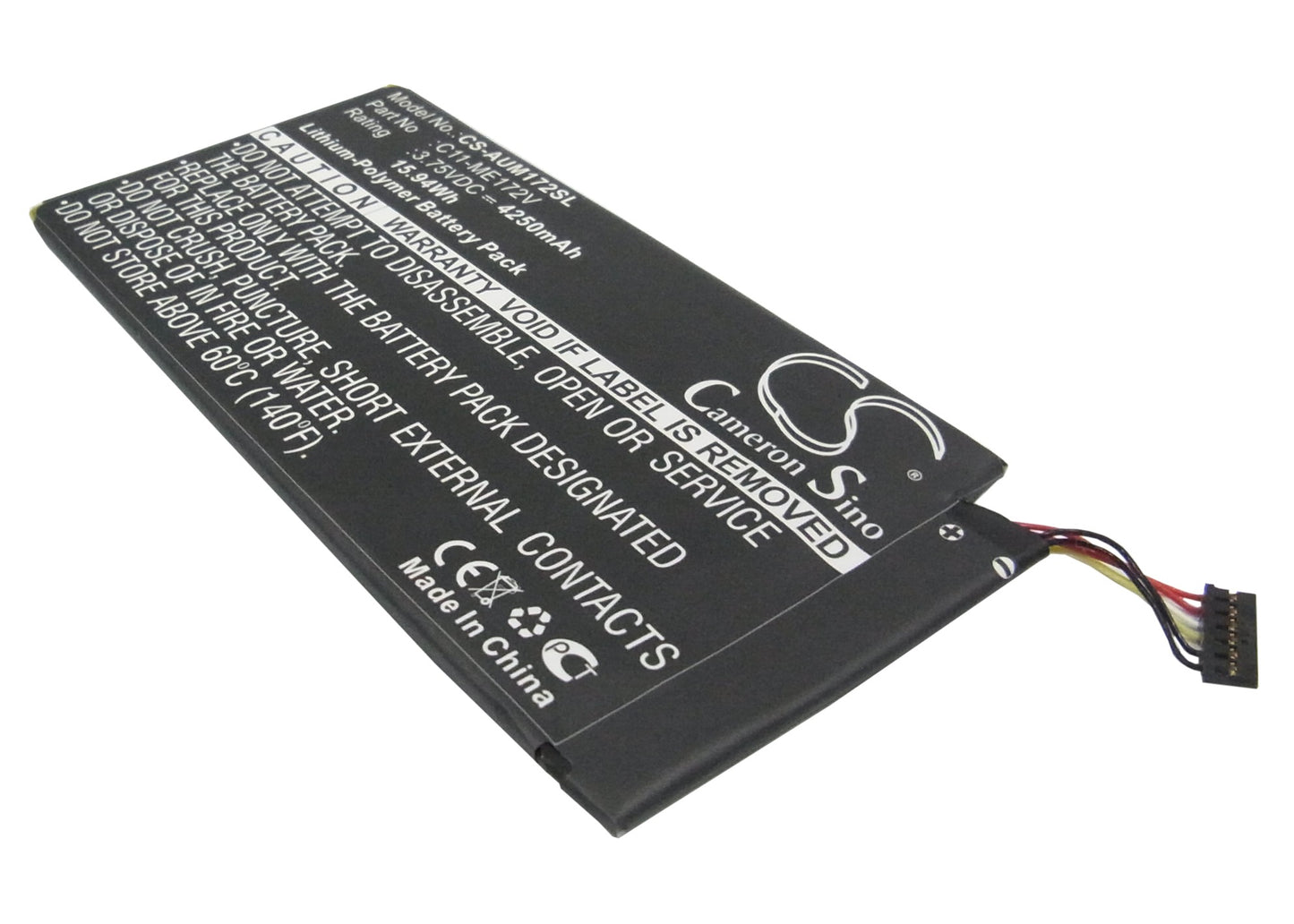 3.75V 4250mAh/15.94Wh Li-Polymer Tablet Battery for Asus