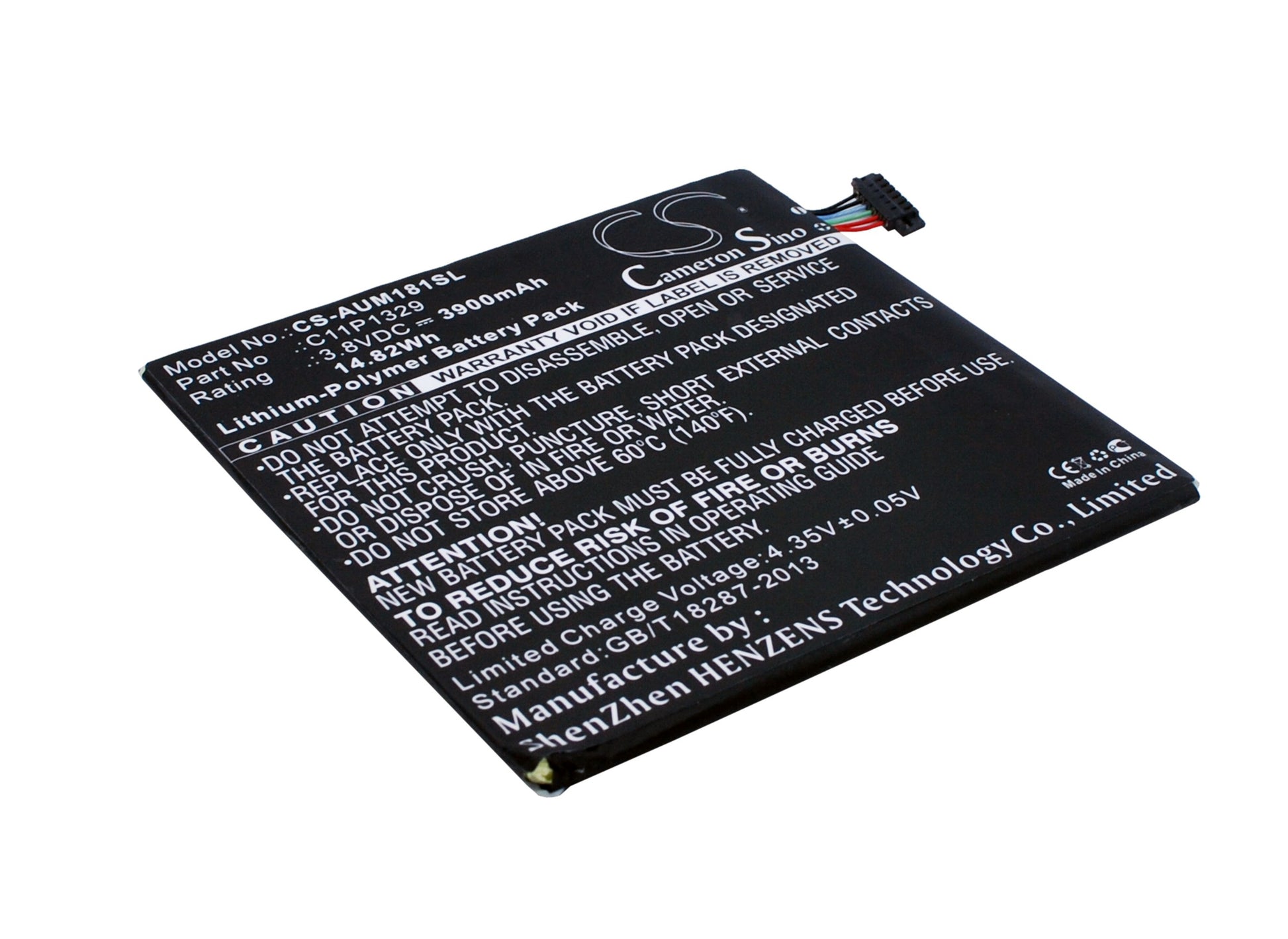 3.8V 3900mAh/14.82Wh Li-Polymer Tablet Battery for Asus