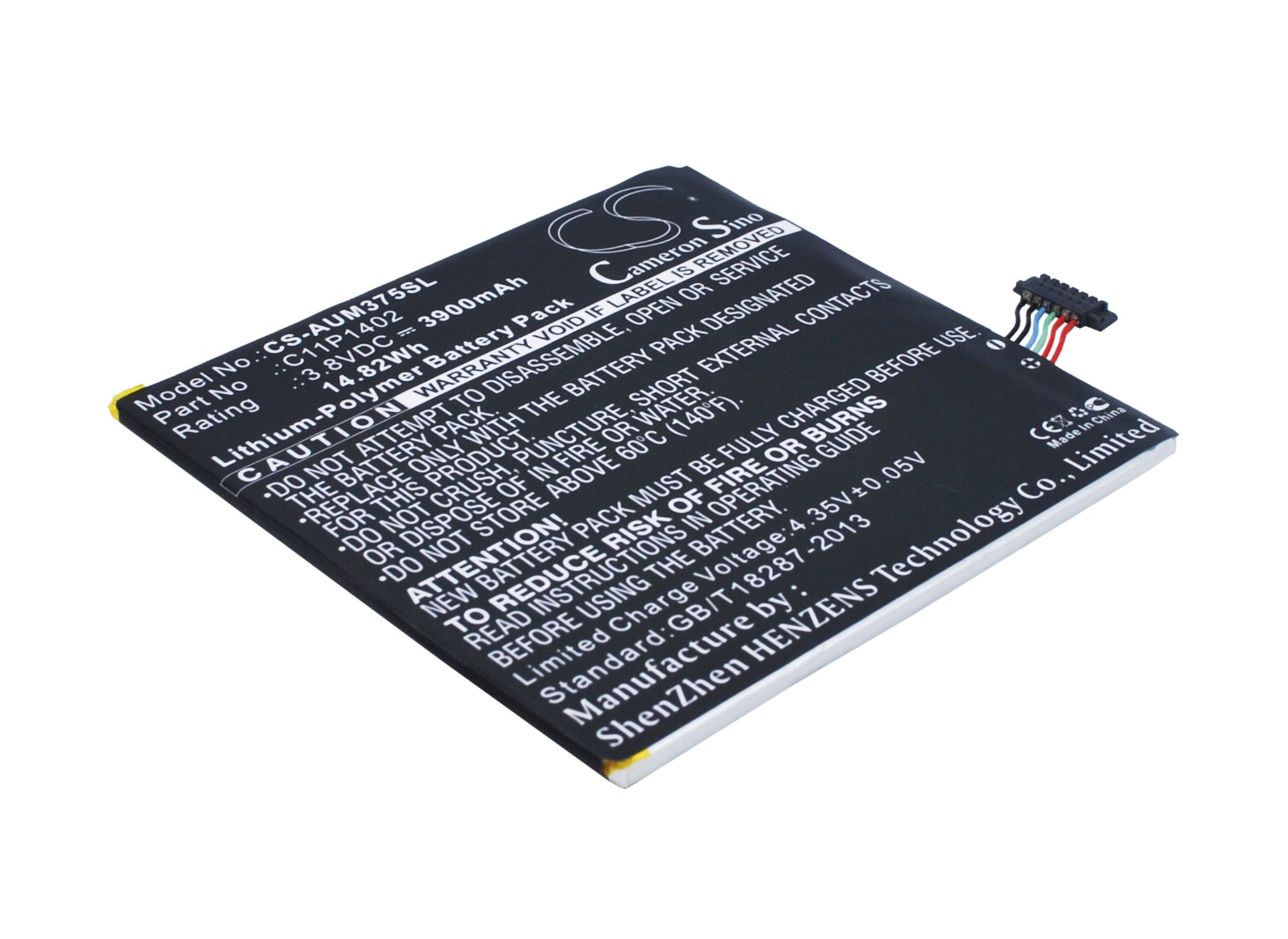 3.8V 3900mAh/14.82Wh Li-Polymer Tablet Battery for Asus