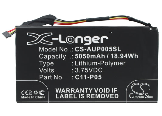 3.75V 5050mAh/18.94Wh Li-Polymer Tablet Battery for Asus