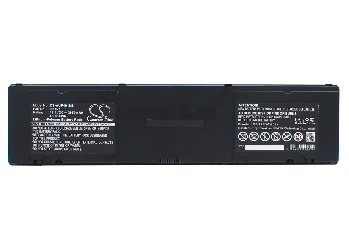 11.1V 3950mAh/43.85Wh Li-Polymer Notebook/Laptop Battery for Asus