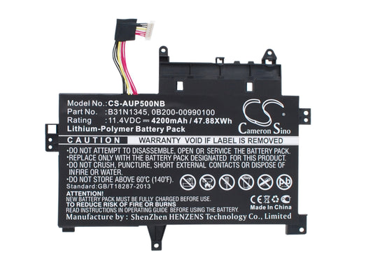 11.4V 4200mAh/47.88Wh Li-Polymer Notebook/Laptop Battery for Asus