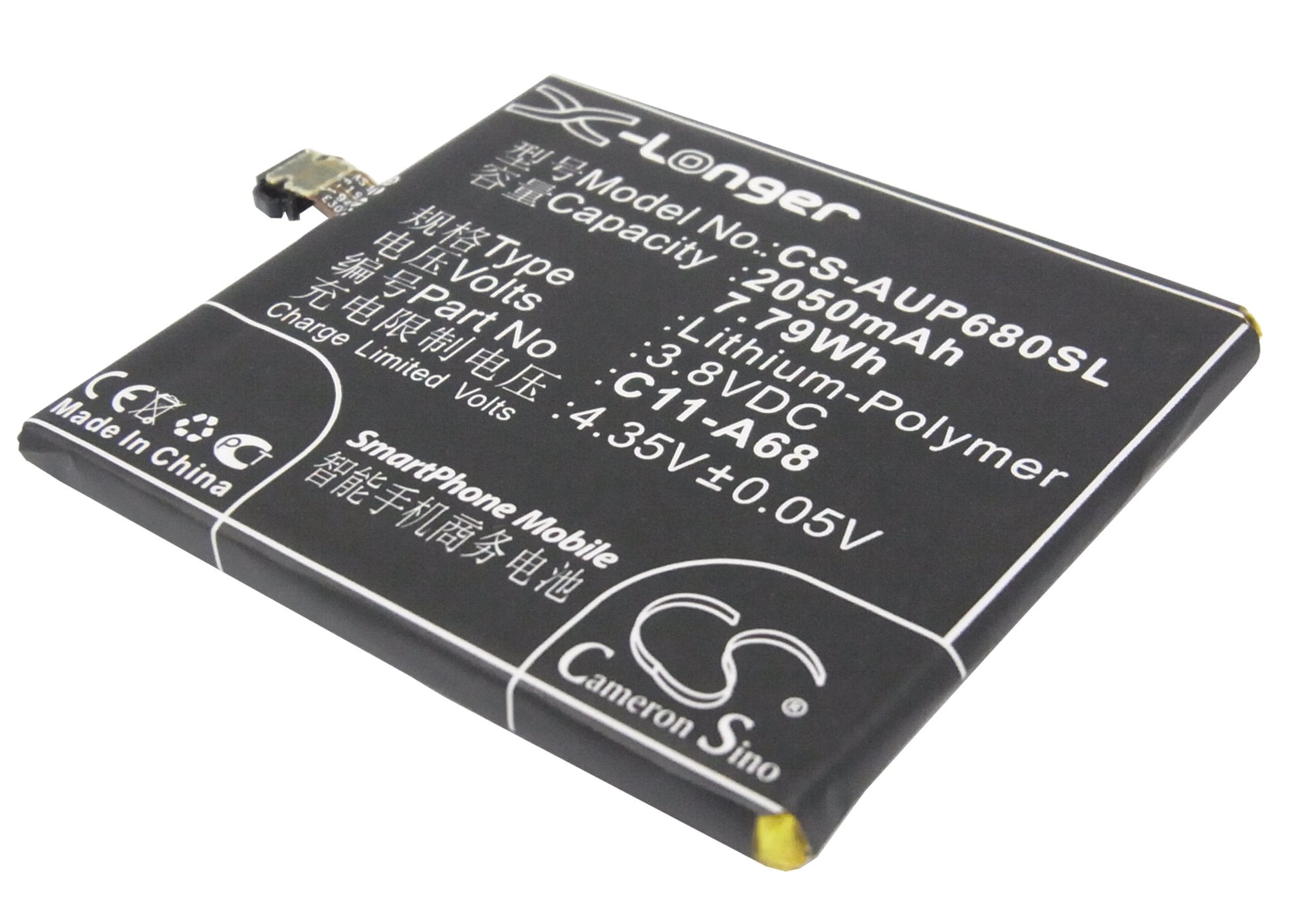 3.8V 2050mAh/7.79Wh Li-Polymer Mobile/SmartPhone Battery for Asus