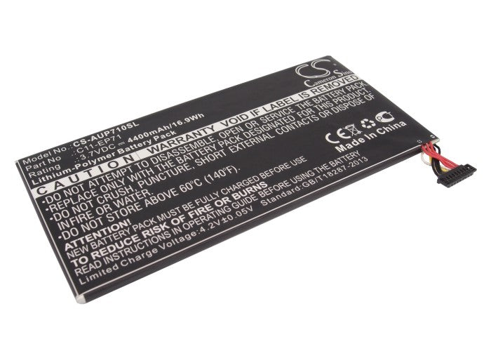 3.7V 4400mAh/16.28Wh Li-Polymer Tablet Battery for Asus