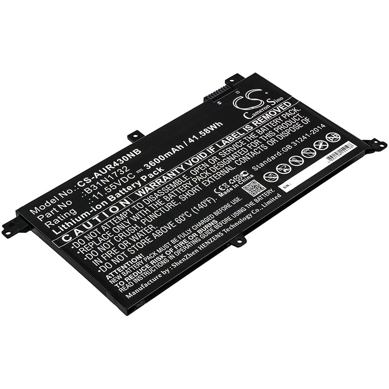CS-AUR430NB Replacement Battery – Compatible with K430FA, K430FN, K430UF, R430FA, R430FN, S4300UF, S430FA, S430FAEB008T, S430FA-EB008T, S430FAEB039R, S430FA-EB039R, S430FAEB061T, S430FA-EB061T, S430FN VivoBook S14 S430FN, S430UA, S430UF, S430UN, V430FA, V430FN, V430UF, VivoBook S14 S430FA, VivoBook S14 S430FAEB003T, VivoBook S14 S430FA-EB003T, Vivobook S14 S430FAEB021T, Vivobook S14 S430FA-EB021T, VivoBook S14 S430FAEB101T, VivoBook S14 S430FA-EB101T, VivoBook S14 S430FAEB102T, VivoBook S14