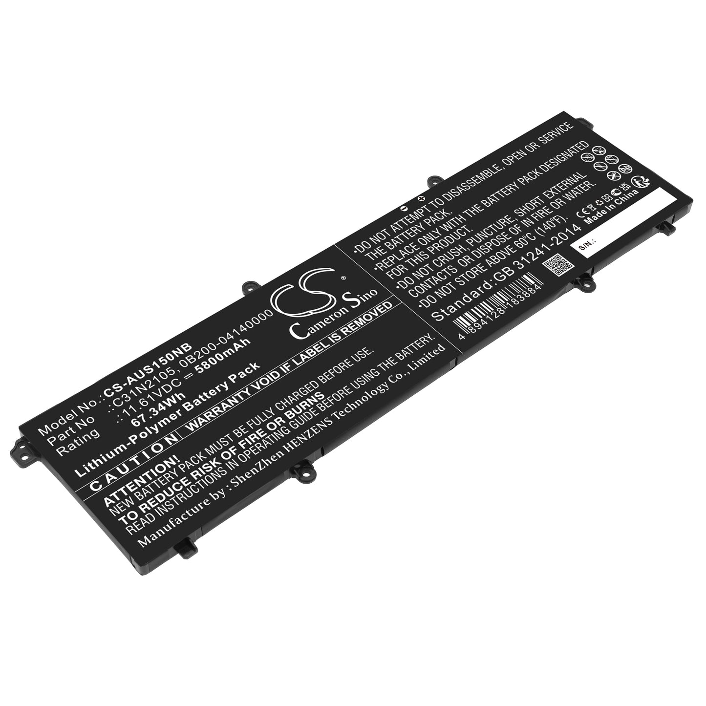 CS-AUS150NB Replacement Battery – Compatible with Asus Vivobook 14X M1403QA, Asus Vivobook 14X OLED X1403ZA, Asus Vivobook 15X M1503IA, Asus Vivobook 15X OLED X1503ZA, Asus Vivobook 16X M1603QA, Asus Vivobook 16X OLED X1603ZA, Asus Vivobook S 14 K3402ZA, Asus VivoBook S 14X M3402QA, Asus Vivobook S 14X S5402ZA, Asus VivoBook S 15 K3502ZA, Asus Vivobook S 15X M3502QA, Asus Vivobook S 16X M5602QA, Asus Vivobook S 16X S5602ZA, VivoBook 14X OLED X1403ZA-0161, Vivobook 14X OLED X1403ZA-BOQ2,