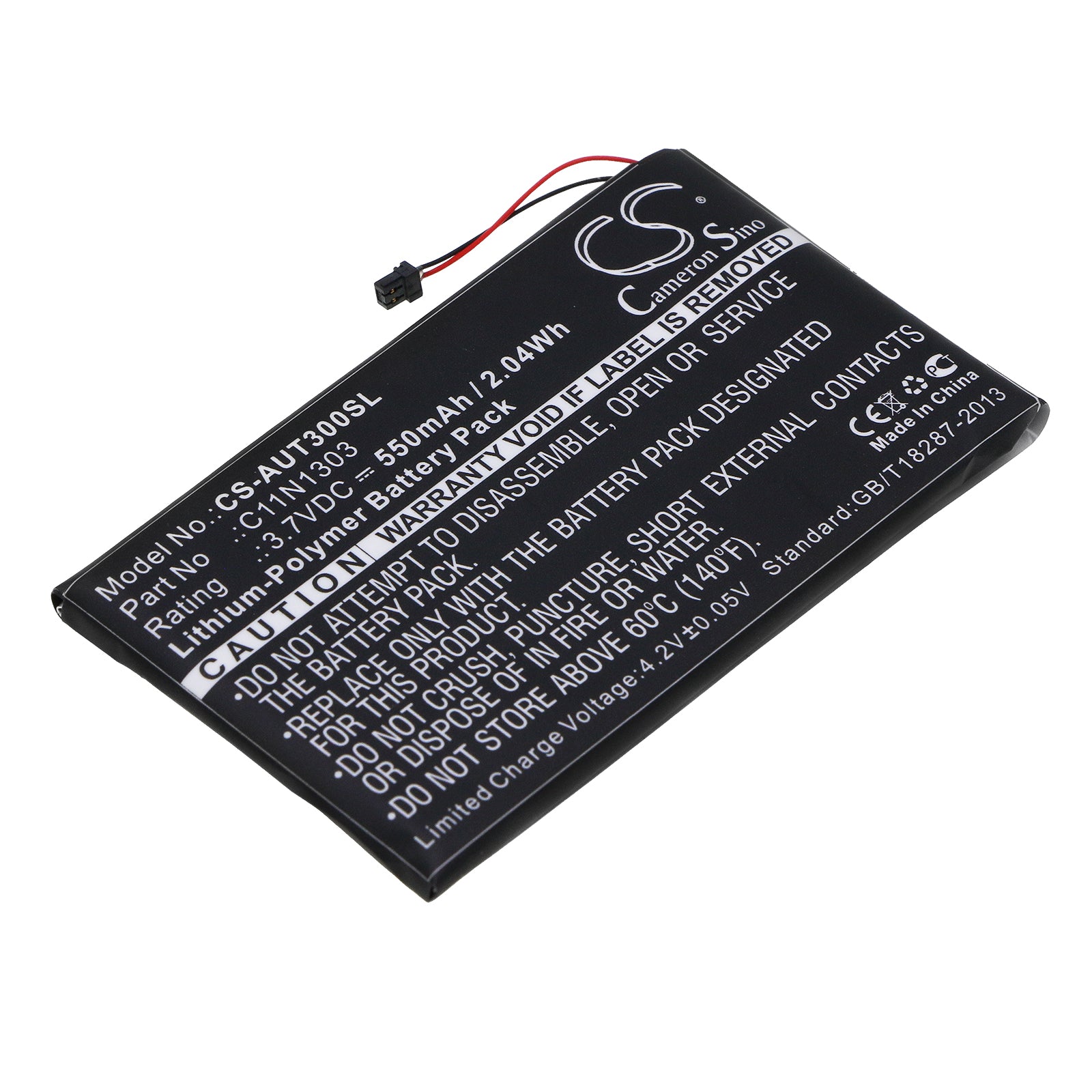 3.7V 550mAh/2.04Wh Li-Polymer Tablet Battery for Asus