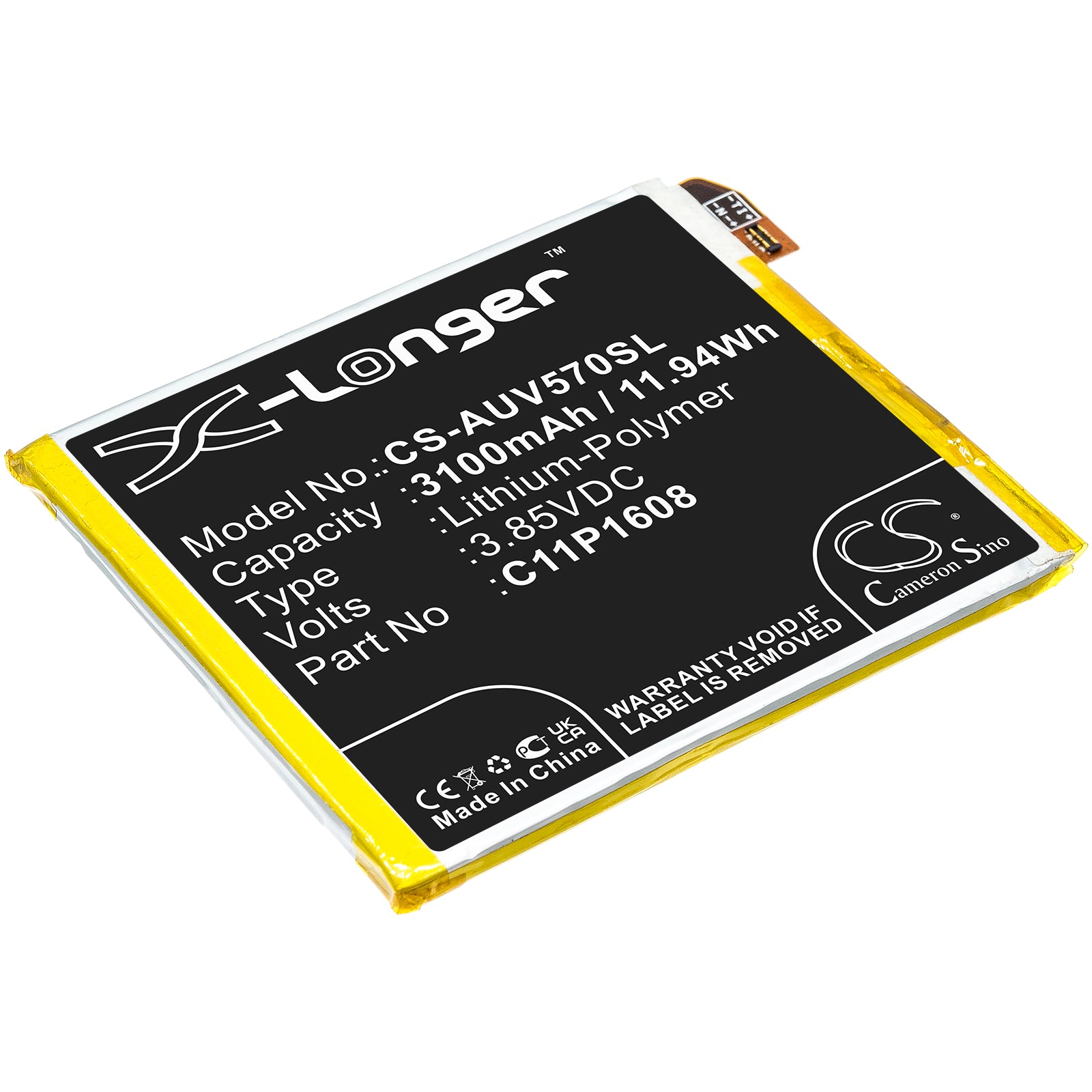 CS-AUV570SL Replacement Battery – Compatible with A002A, V570KL, ZenFone AR, ZS571KL