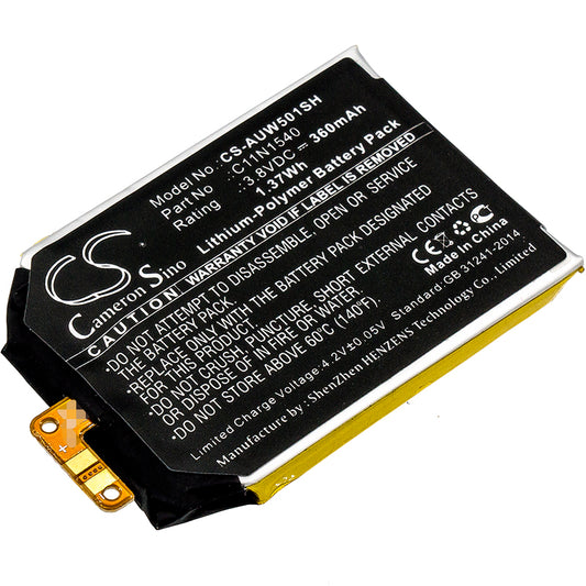 3.8V 360mAh/1.37Wh Li-Polymer Smartwatch Battery for Asus