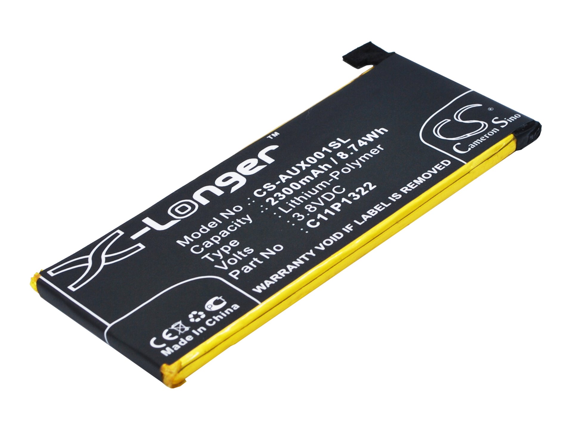 3.8V 2300mAh/8.74Wh Li-Polymer Mobile/SmartPhone Battery for Asus