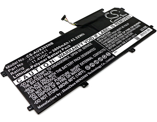 11.4V 3800mAh/43.32Wh Li-Polymer Notebook/Laptop Battery for Asus