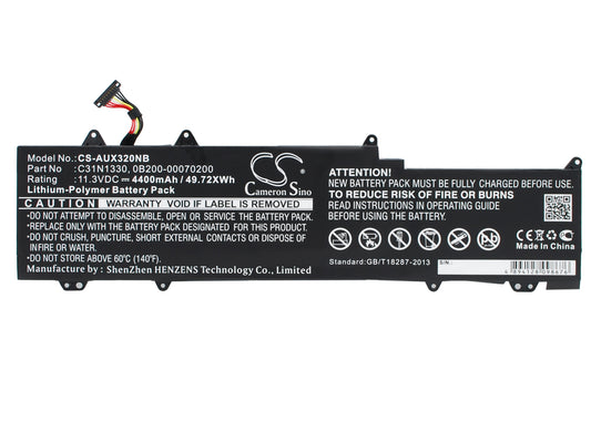 11.3V 4400mAh/49.72Wh Li-Polymer Notebook/Laptop Battery for Asus