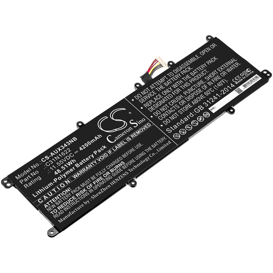 CS-AUX343NB Replacement Battery – Compatible with UX530, UX530UQ, UX530UQ-0021A7200U, UX530UQ-1A, UX530UQ-2B, UX530UQ-FY003T, UX530UQ-FY005R, UX530UQ-FY006T, UX530UQ-FY007T, UX530UQ-FY011T, UX530UQ-FY014T, UX530UQ-FY017T, UX530UQ-FY024T, UX530UQ-FY030T, UX530UQ-FY031R, UX530UQ-FY031T, UX530UQ-FY032T, UX530UQ-FY034R, UX530UQ-FY043T, UX530UQ-FY044T, UX530UQ-FY046T, UX530UQ-FY047T, UX530UQ-FY049R, UX530UQ-FY050T, UX530UQ-FY054T, UX530UQ-FY058R, UX530UQ-FY063R, UX530UX, UX530UX-1A, UX530UX-2B,