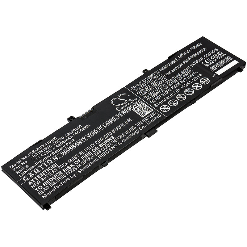 CS-AUX410NB Replacement Battery – Compatible with UX310, UX310UA, UX310UA-1A, UX310UA-1C, UX310UA-FB035T, UX310UA-FB038T, UX310UA-FB097T, UX310UA-FC106R, UX310UA-FC132T, UX310UA-FC153T, UX310UAK, UX310UQ, UX310UQK, UX3410UA, UX3410UQ, UX410UA, UX410UAK, UX410UK, UX410UQ