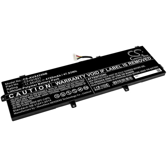 CS-AUX433NB Replacement Battery – Compatible with P3540FA, p3540fa-0091a8265u, p3540fa-0101a8565u, P3540FA-BQ0034, P3540FA-BQ0067R, P3540FA-BQ0072R, P3540FA-BQ0079R, P3540FA-BR0142R, p3540fa-ej00056r, p3540fa-ej0056r, p3540fa-ej0058r, P3548FA, P574FA, PE574FA, Pro3548FA, Pro574FA, PX574FA, ZenBook 14 UX433FA-A5232R, ZenBook 14 UX433FA-A6168R, Zenbook 14 UX433FN-A5802T, Zenbook 14 UX433FN-N5230R, Zenbook 14 UX433FQ-A5032R, ZenBook 14 UX433FQ-A5032T, ZenBook 14 UX433FQ-A5033R, ZenBook 14