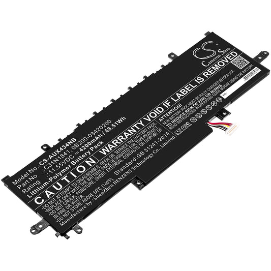 CS-AUX434NB Replacement Battery – Compatible with UX334, UX334FL-0043B8565U, UX334FL-0098W8565U, UX334FL-30TH, UX334FL-A3001T, UX334FL-A4003T, UX334FL-A4005T, UX334FL-A4011T, UX334FL-A4015T, UX334FL-A4017R, UX334FL-A4017T, UX334FL-A4021R, UX334FL-A4021T, UX334FL-A4026T, UX334FL-A4033T, UX334FL-A4040T, UX334FL-A4052T, UX334FL-A4057T, UX434DA, UX434FL-A5801T, UX434FL-A6002TS, UX434FL-A6007T, UX434FL-A6009R, UX434FL-A6009T, UX434FL-A6012T, UX434FL-A6013T, UX434FL-A6014R, UX434FL-A6015T,