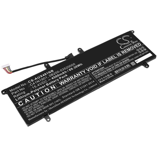 CS-AUX481NB Replacement Battery – Compatible with ZenBook 14 UX481F, ZenBook 14 UX481FL, ZenBook Duo 14 UX481FA-BM018R, ZenBook Duo UX481, ZenBook Duo UX481FA, ZenBook Duo UX481FA BM099R, ZenBook Duo UX481FA-10210U, ZenBook Duo UX481FA-10510U, ZenBook Duo UX481FA-BM010T, ZenBook Duo UX481FA-BM011T, ZenBook Duo UX481FA-BM013T, ZenBook Duo UX481FA-BM018R, ZenBook Duo UX481FA-BM018T, ZenBook Duo UX481FA-BM020R, ZenBook Duo UX481FA-BM020T, ZenBook Duo UX481FA-BM021R, ZenBook Duo UX481FA-BM025R,