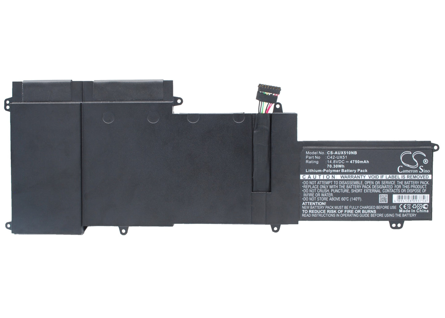 14.8V 4750mAh/70.30Wh Li-Polymer Notebook/Laptop Battery for Asus
