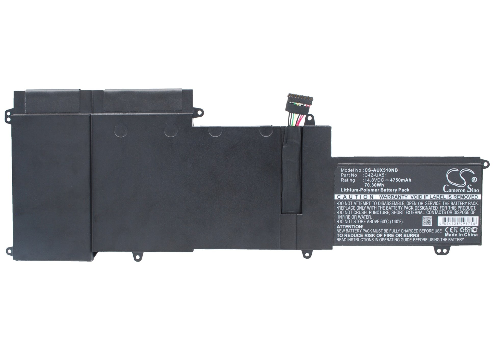 14.8V 4750mAh/70.30Wh Li-Polymer Notebook/Laptop Battery for Asus