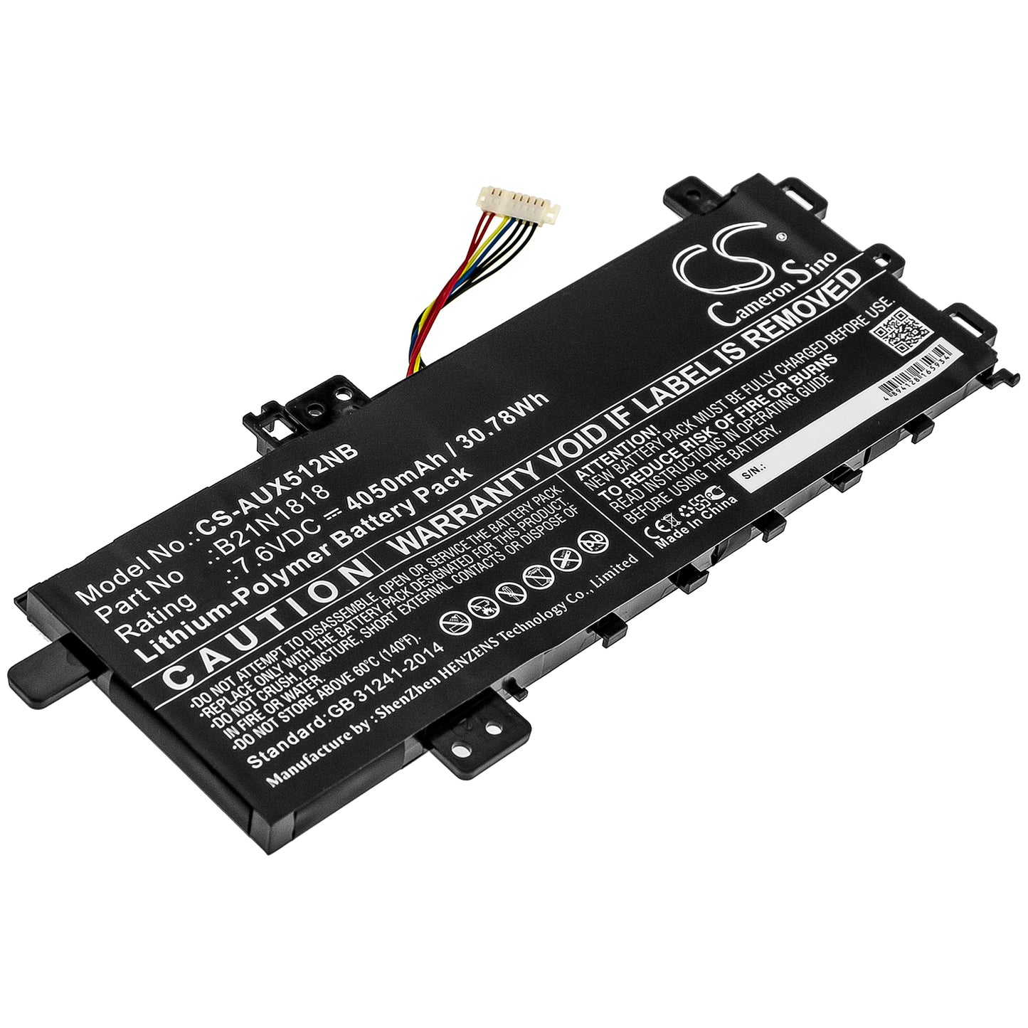 CS-AUX512NB Replacement Battery – Compatible with ASUS X712FA-GC102T, R564DK, V5000FA, V5000FB, VivoBook 15 R564DA-EJ889T, VivoBook 15 R564DA-EJ960T, VivoBook 15 X512DA EJ852T, VivoBook 15 X512DA-BQ883T, VivoBook 15 X512DA-EJ039T, VivoBook 15 X512DA-EJ254T, VivoBook 15 X512DA-EJ270T, VivoBook 15 X512DA-EJ389T, VivoBook 15 X512DA-EJ440T, VivoBook 15 X512DA-EJ445T, VivoBook 15 X512DA-EJ502T, VivoBook 15 X512DK-BQ114T, VivoBook 15 X512DK-EJ005T, VivoBook 15 X512DK-EJ045T, VivoBook 15