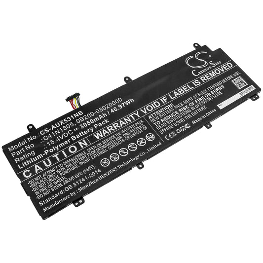 CS-AUX531NB Replacement Battery – Compatible with GX531, GX531GM, GX531GS, GX531GX, ROG Zephyrus S GX531, ROG Zephyrus S GX531GM, ROG Zephyrus S GX531GM-BH71, ROG Zephyrus S GX531GM-DH74, ROG Zephyrus S GX531GM-ES005R, ROG Zephyrus S GX531GM-ES005T, ROG Zephyrus S GX531GM-ES009R, ROG Zephyrus S GX531GM-ES013T, ROG Zephyrus S GX531GM-ES028T, ROG Zephyrus S GX531GM-ES036T, ROG Zephyrus S GX531GM-ES037T, ROG Zephyrus S GX531GS, ROG Zephyrus S GX531GS-AH76, ROG Zephyrus S GX531GX-ES002T, ROG