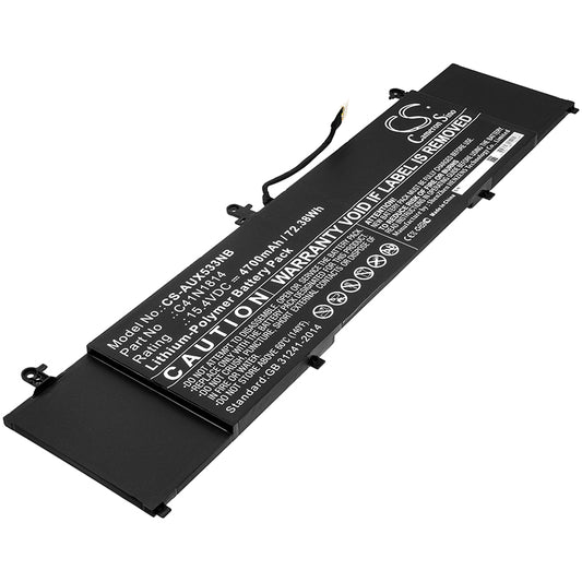 CS-AUX533NB Replacement Battery – Compatible with BX533FD, RX533, RX533FD, U5300FD, UX533, UX533FD, ZenBook 15 UX533, ZenBook 15 UX533FD, Zenbook 15 UX533FDA7601T, Zenbook 15 UX533FD-A7601T, ZenBook 15 UX533FDA8047T, ZenBook 15 UX533FD-A8047T, ZenBook 15 UX533FDA8067T, ZenBook 15 UX533FD-A8067T, ZenBook 15 UX533FDA8068T, ZenBook 15 UX533FD-A8068T, ZenBook 15 UX533FDA8089T, ZenBook 15 UX533FD-A8089T, Zenbook 15 UX533FDA8105R, Zenbook 15 UX533FD-A8105R, ZenBook 15 UX533FDA8107T, ZenBook 15