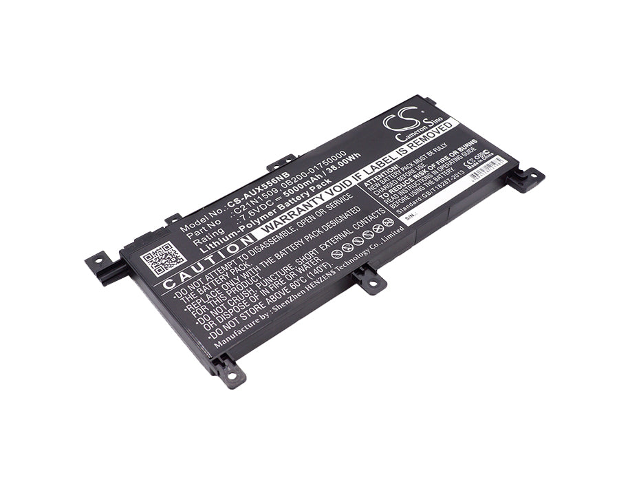 7.6V 5000mAh/38.00Wh Li-Polymer Notebook/Laptop Battery for Asus