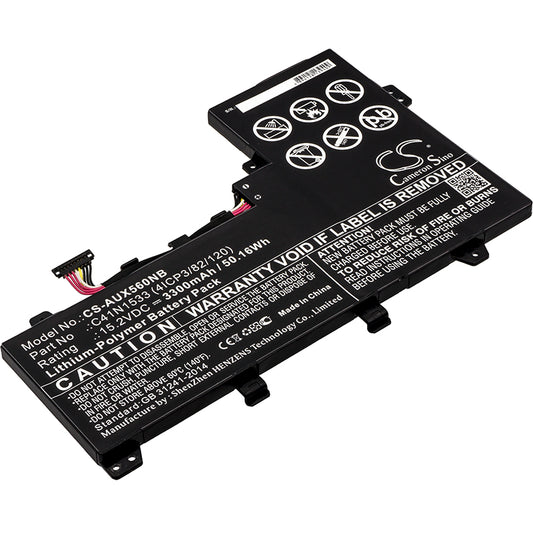 15.2V 3300mAh/50.16Wh Li-Polymer Notebook/Laptop Battery for Asus