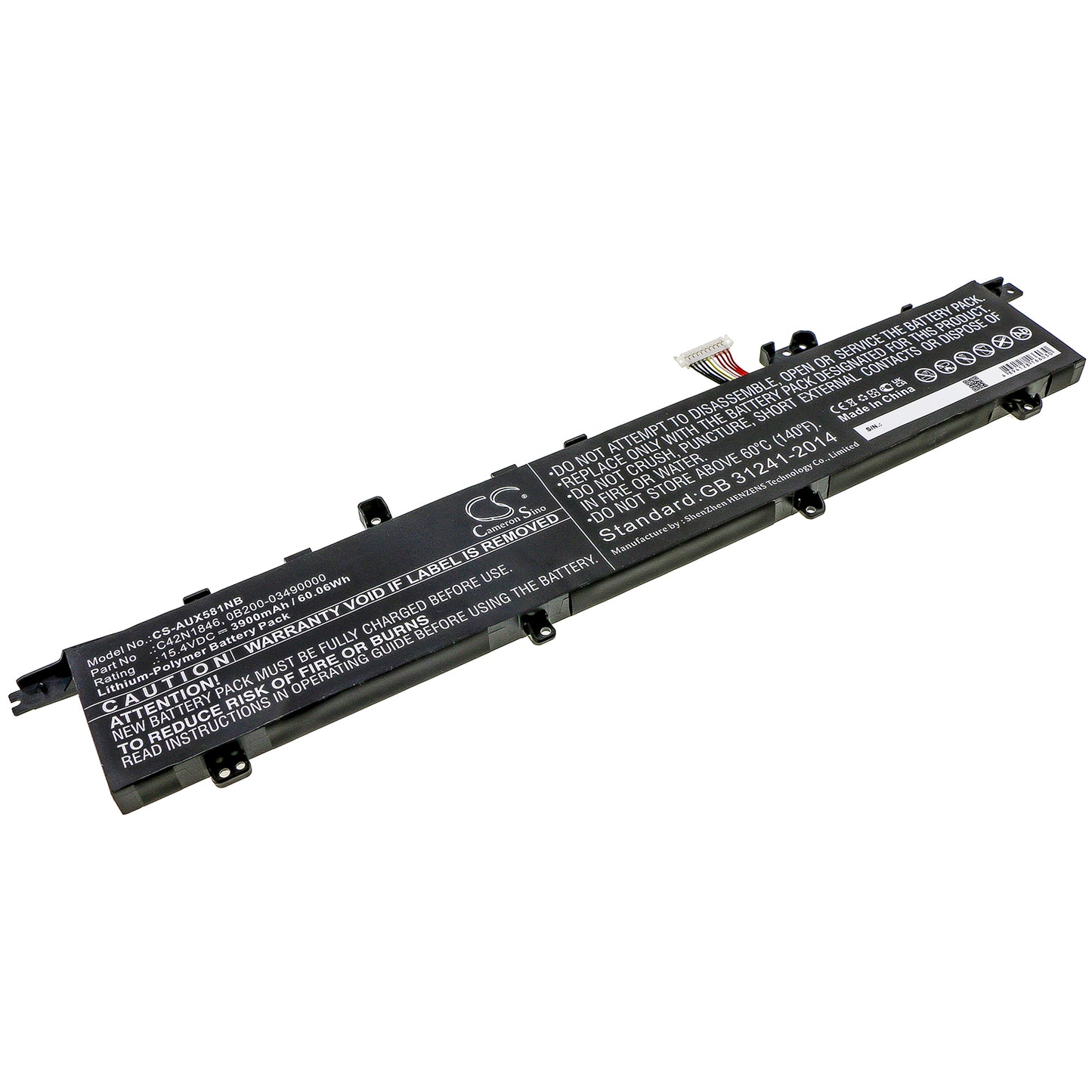 CS-AUX581NB Replacement Battery – Compatible with UX581, UX581GV, ZenBook Duo Pro UX581GV, ZenBook Pro Duo UX581, ZenBook Pro Duo UX581GV, ZenBook Pro Duo UX581GV H2004T, Zenbook Pro Duo UX581GV-BP9702, Zenbook Pro Duo UX581GV-BP9901, ZenBook Pro Duo UX581GV-H2001R, ZenBook Pro Duo UX581GV-H2001T, ZenBook Pro Duo UX581GV-H2001T, ZenBook Pro Duo UX581GV-H2002R, ZenBook Pro Duo UX581GV-H2002T, ZenBook PRO DUO UX581GV-H2003T, ZenBook Pro Duo UX581GV-H2004R, ZenBook Pro Duo UX581GV-H2004T, Zenbook