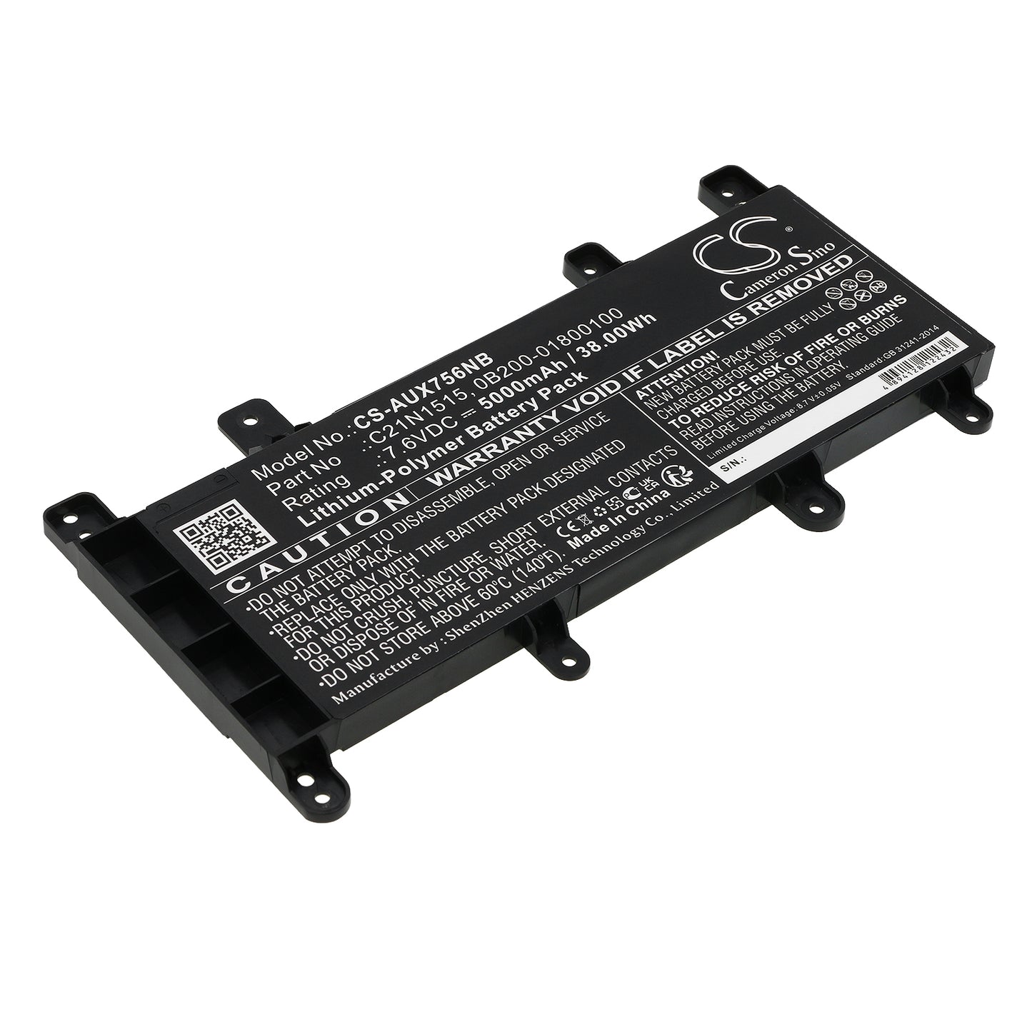 CS-AUX756NB Replacement Battery – Compatible with F756UA, F756UA-T4278T, F756UA-T4295T, F756UA-T4565T, F756UA-TY021T, F756UA-TY031T, F756UA-TY037T, F756UA-TY347T, F756UB, F756UB-T4024T, F756UB-T4025T, F756UB-T4027T, F756UB-TY005T, F756UB-TY007T, F756UB-TY054T, F756UB-TY129T, F756UJ, F756UJ-T4027T, F756UJ-TY008T, F756UJ-TY044D, F756UJ-TY045T, F756UQ, F756UQ-T4073T, F756UQ-T4146T, F756UQ-T4147T, F756UQ-T4281T, F756UQ-T4282D, F756UQ-T4350T, F756UQ-TY007T, F756UQ-TY145T, F756UQ-TY192T,