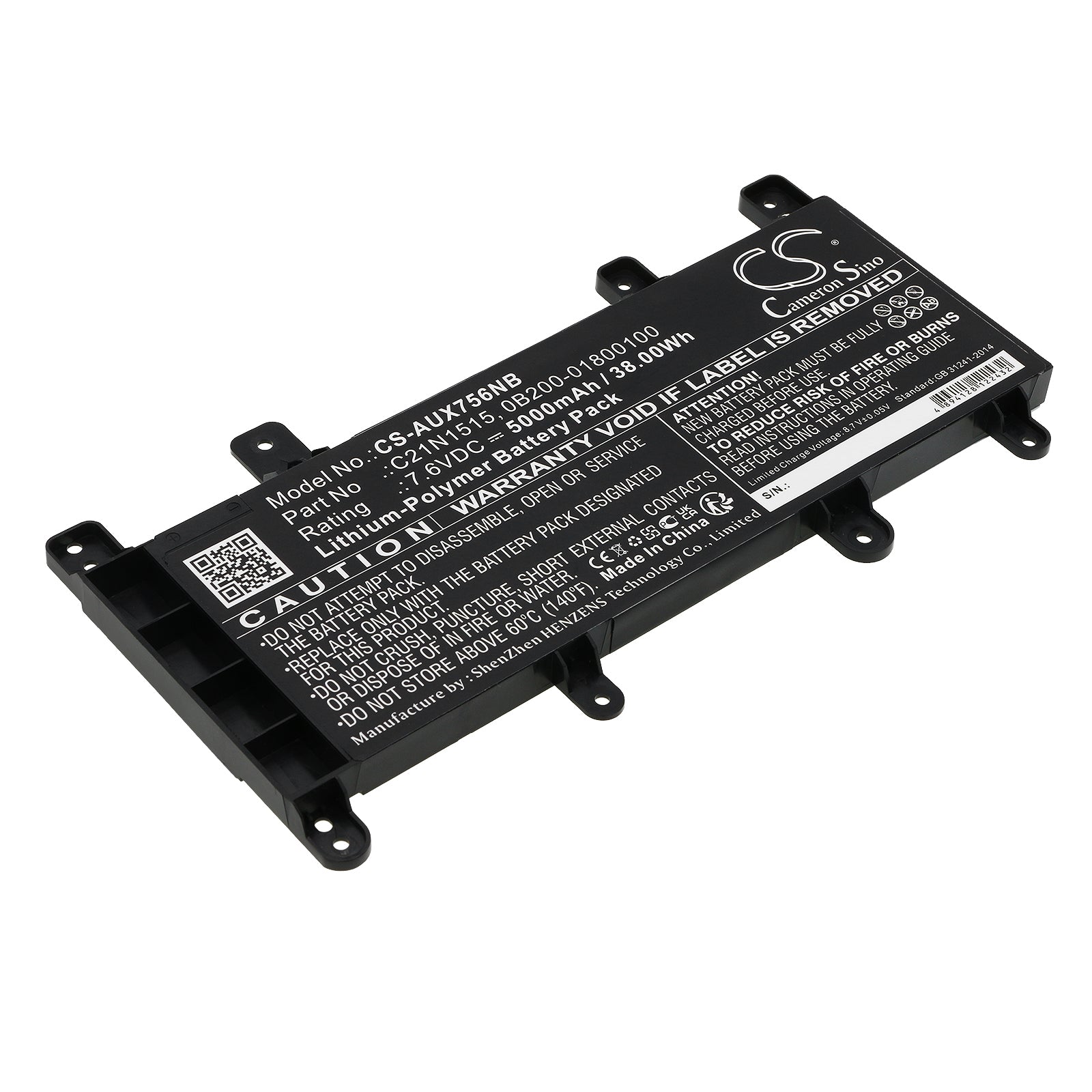 CS-AUX756NB Replacement Battery – Compatible with F756UA, F756UA-T4278T, F756UA-T4295T, F756UA-T4565T, F756UA-TY021T, F756UA-TY031T, F756UA-TY037T, F756UA-TY347T, F756UB, F756UB-T4024T, F756UB-T4025T, F756UB-T4027T, F756UB-TY005T, F756UB-TY007T, F756UB-TY054T, F756UB-TY129T, F756UJ, F756UJ-T4027T, F756UJ-TY008T, F756UJ-TY044D, F756UJ-TY045T, F756UQ, F756UQ-T4073T, F756UQ-T4146T, F756UQ-T4147T, F756UQ-T4281T, F756UQ-T4282D, F756UQ-T4350T, F756UQ-TY007T, F756UQ-TY145T, F756UQ-TY192T,
