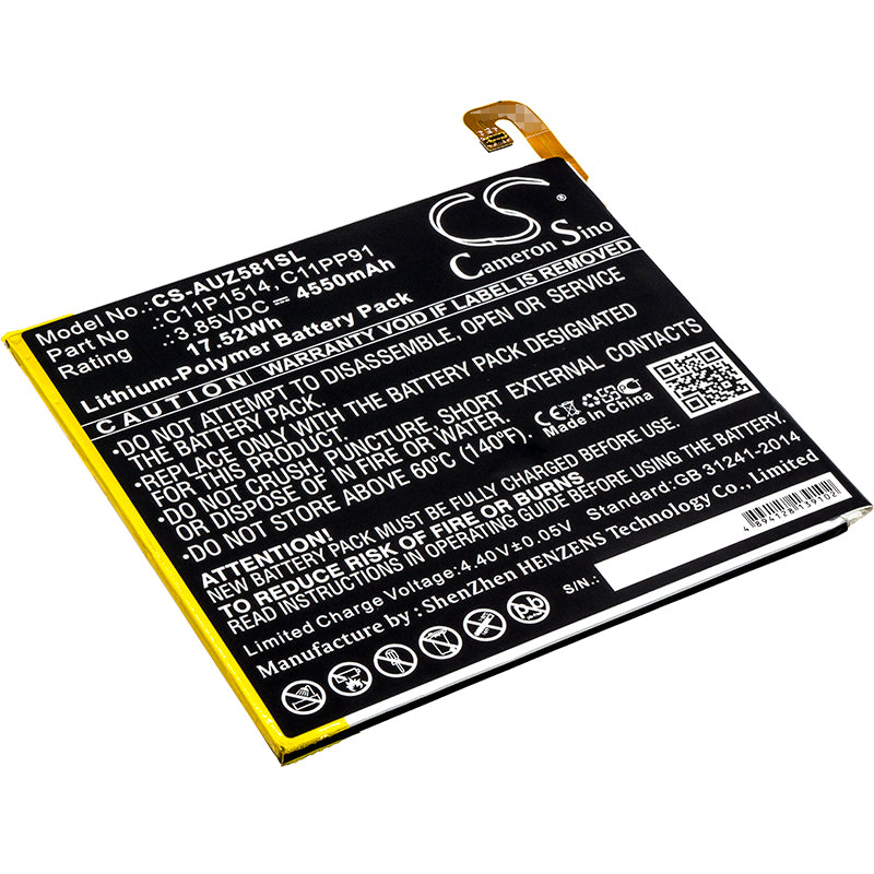 3.85V 4550mAh/17.52Wh Li-Polymer Tablet Battery for Asus