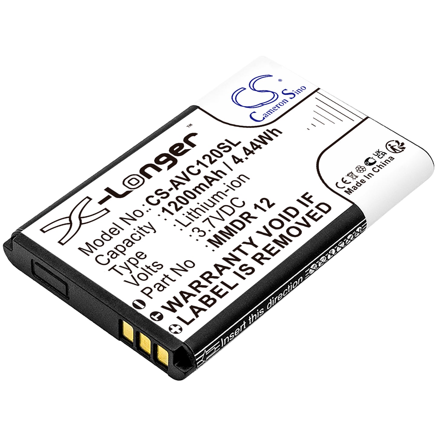 3.7V 1200mAh/4.44Wh Li-ion Mobile/SmartPhone Battery for Evolveo