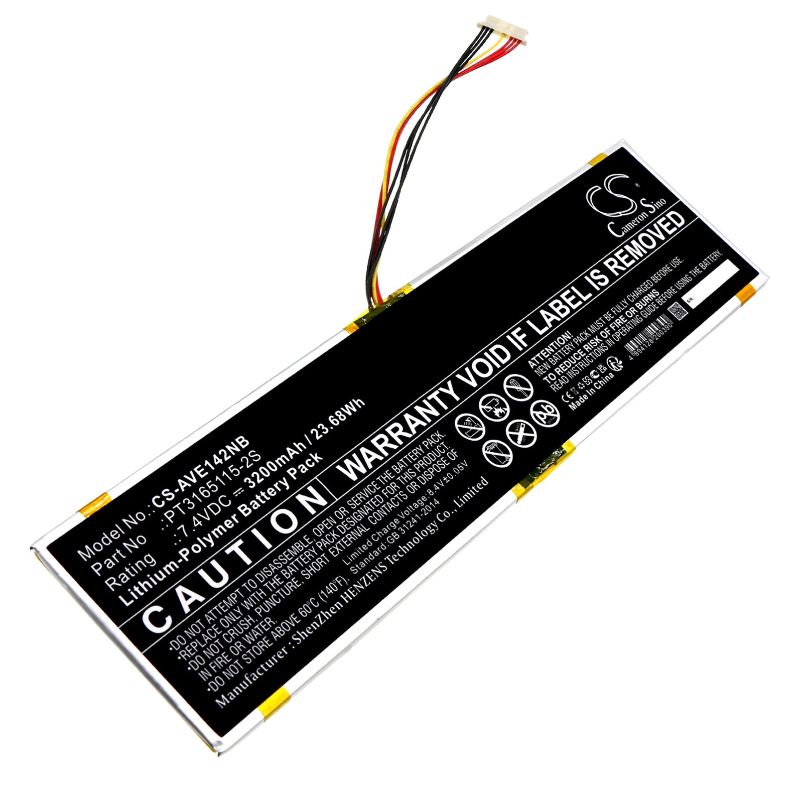 CS-AVE142NB Replacement Battery – Compatible with Essential NE14A2