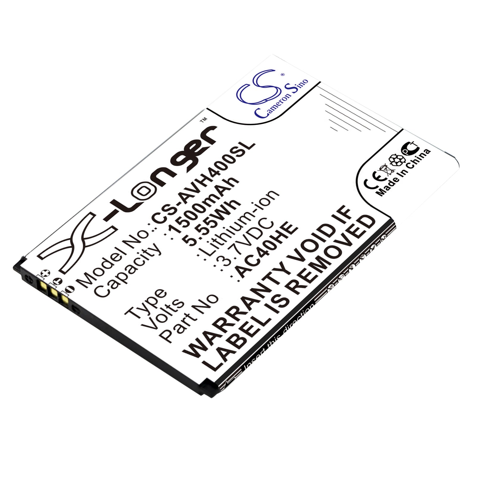 3.7V 1500mAh/5.55Wh Li-ion Mobile/SmartPhone Battery for Archos